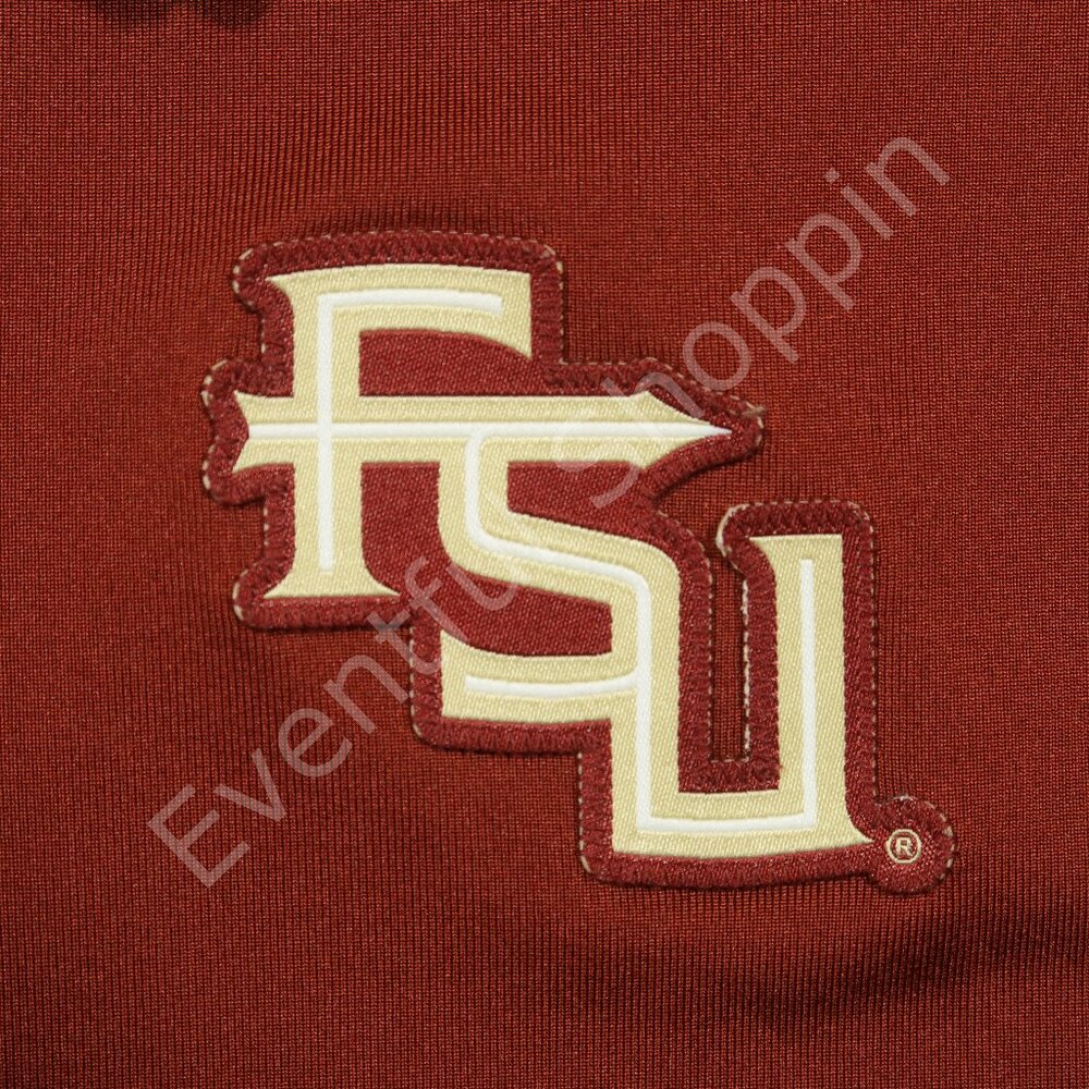 Nike Florida State Seminoles Polo Shirt Mens S Red Garnet Gold FSU Contrast - Picture 4 of 8